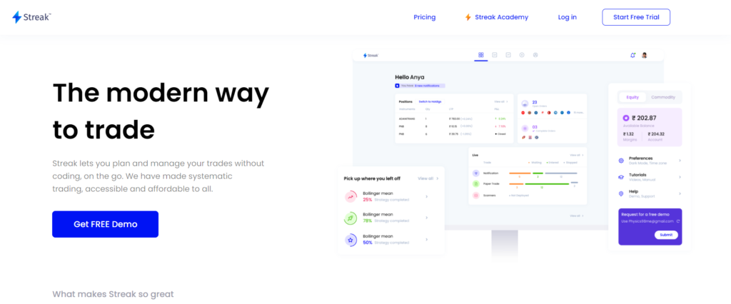 Zerodha Streak